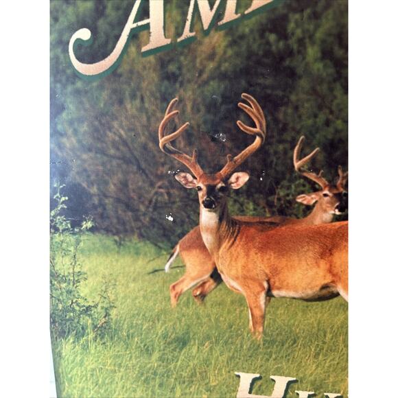 American Sportsman Hunting Club Wooden Wall Sign Deer Lodge Decor 16"x11" - Picture 2 of 7